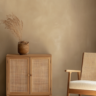 Japanese cherry wood wicker sideboard, retro solid wood storage cabinet, entrance chest cabinet, wall cabinet