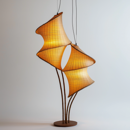 Modern and simple bamboo weaving chandelier, creative home decoration lighting fixtures, study, living room, dining room chandelier, bedroom - Image 4
