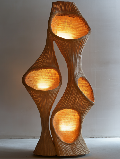 Creative abstract solid wood sculpture ornaments in the hotel lobby, high-end model room, living room and entrance hall wood carving decorative artworks - Image 7