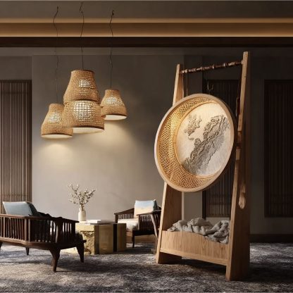 New Chinese-style antique floor lamps for living rooms, bedrooms, studies, tea rooms, Zen-inspired lighting fixtures, and French ancient-style bedroom lighting fixtures - Image 9