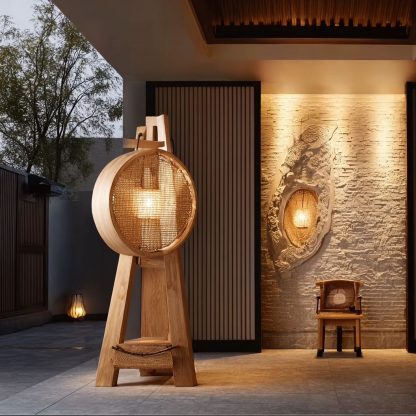 New Chinese-style antique floor lamps for living rooms, bedrooms, studies, tea rooms, Zen-inspired lighting fixtures, and French ancient-style bedroom lighting fixtures - Image 7