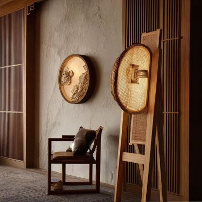 New Chinese-style rattan weaving lamps for living rooms and bedrooms, bedside lamps, retro style, homestay and hotel lighting fixtures, Zen and retro home use - Image 8