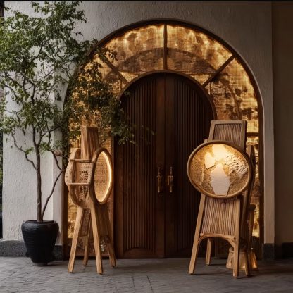New Chinese-style rattan weaving lamps for living rooms and bedrooms, bedside lamps, retro style, homestay and hotel lighting fixtures, Zen and retro home use - Image 7
