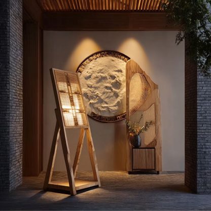 New Chinese-style rattan weaving lamps for living rooms and bedrooms, bedside lamps, retro style, homestay and hotel lighting fixtures, Zen and retro home use - Image 6