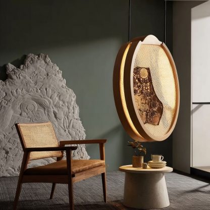 New Chinese-style rattan weaving lamps for living rooms and bedrooms, bedside lamps, retro style, homestay and hotel lighting fixtures, Zen and retro home use