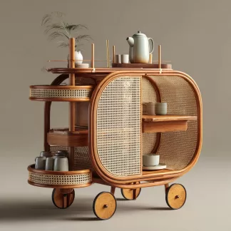 Outdoor wooden coffee carts, popular food carts, street vending carts, mobile cargo carts, display trolleys