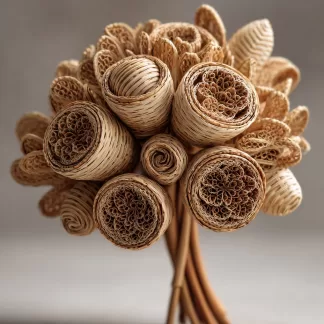 Genuine plant dried flowers, sheep horn natural dried branches are suitable for home and homestay living room decoration and artificial flower interior decoration