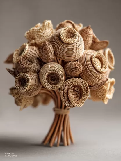 A set of genuine plant, dried flower and fruit combination vases for home decoration, kitchen, entrance and dining room ornaments - Image 4
