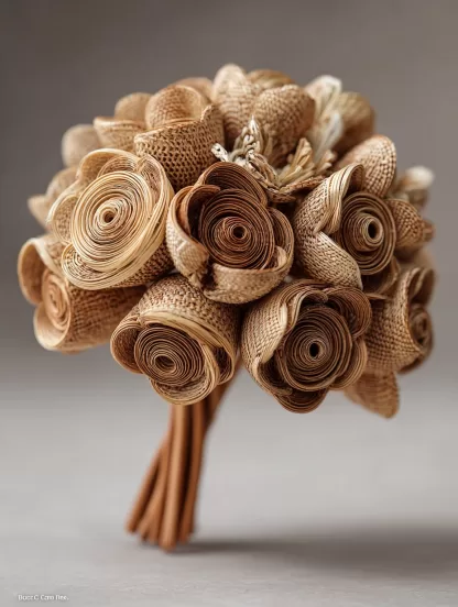 Chinese-style creative artificial flower potted plants, dining tables, artificial flower landscaping, interior decoration of homestays, real rattan woven flower ornaments - Image 6