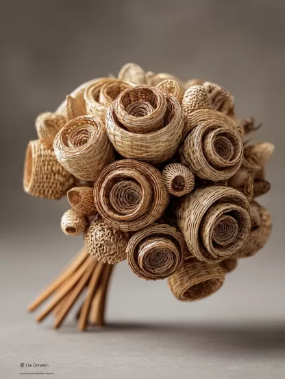 Chinese-style creative real flower potted plants are used for dining table artificial flower landscaping and indoor decoration - Image 8
