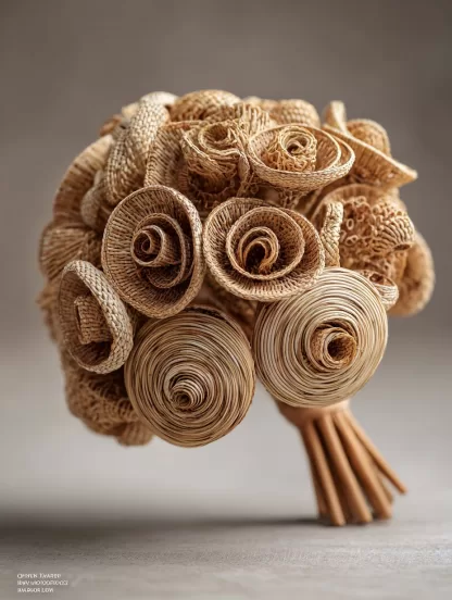 Chinese-style creative real flower potted plants are used for dining table artificial flower landscaping and indoor decoration - Image 4