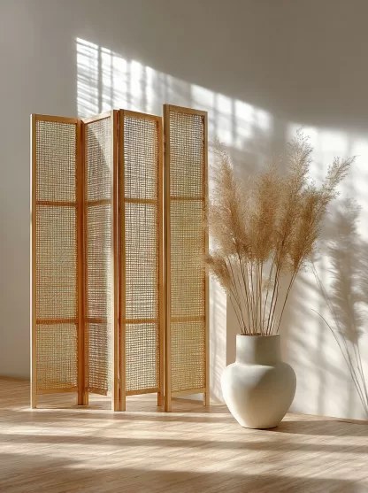 New Chinese-style solid wood screen partition living room, dining room, bedroom, study, tea room, Zen and retro Chinese-style homestay - Image 9