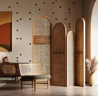 New Chinese-style creative solid wood screen for living room, tea room, study, high-end design sense screen for bedroom and entrance hall - Image 4