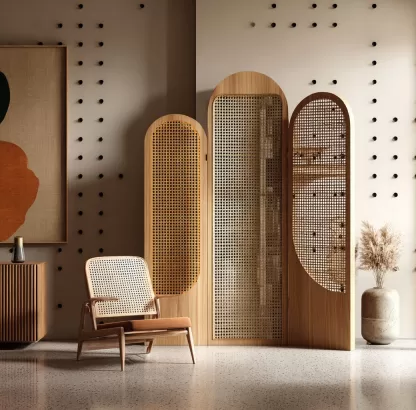 New Chinese-style creative solid wood screen for living room, tea room, study, high-end design sense screen, bedroom, entrance hall, folding screen - Image 6
