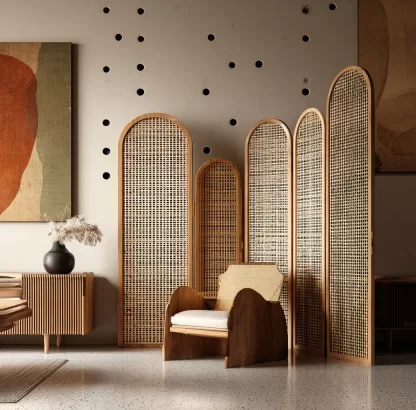 New Chinese-style creative solid wood screen for living room, tea room, study, high-end design sense screen, bedroom, entrance hall, folding screen - Image 7