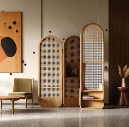 New Chinese-style creative solid wood screen for living room, tea room, study, high-end design sense screen, bedroom, entrance hall, folding screen - Image 8