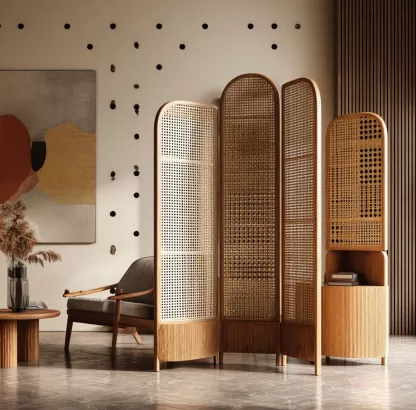 New Chinese-style creative solid wood screen for living room, tea room, study, high-end design sense screen for bedroom and entrance hall - Image 8