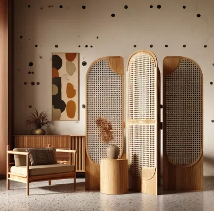 New Chinese-style creative solid wood screen for living room, tea room, study, high-end design sense screen, bedroom, entrance hall screen curtain - Image 7
