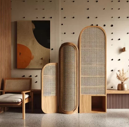 New Chinese-style creative solid wood screen for living room, tea room, study, high-end design sense screen for bedroom and entrance hall - Image 6