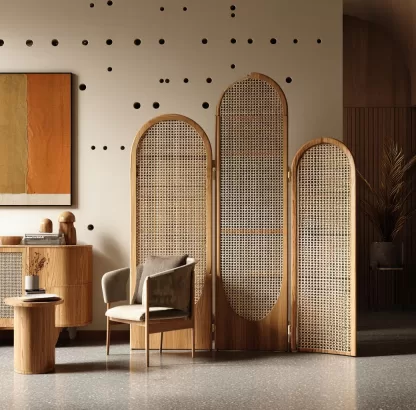 New Chinese-style creative solid wood screen for living room, tea room, study, high-end design sense screen for bedroom and entrance hall - Image 9