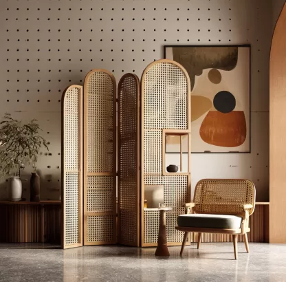 New Chinese-style creative solid wood screen for living room, tea room, study, high-end design sense screen for bedroom and entrance hall - Image 7