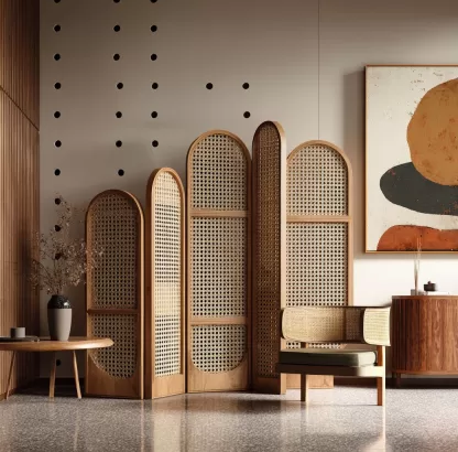 New Chinese-style creative solid wood screen for living room, tea room, study, high-end design sense screen for bedroom and entrance hall - Image 9