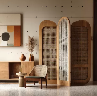 New Chinese-style creative solid wood screen for living room, tea room, study, high-end design sense screen for bedroom and entrance hall - Image 3