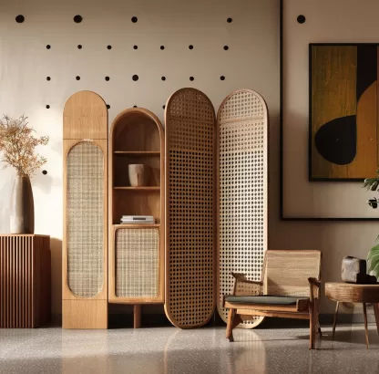 New Chinese-style creative solid wood screen for living room, tea room, study, high-end design sense, partition screen for bedroom and entrance hall - Image 7