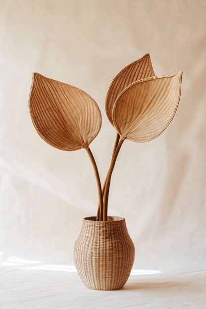 Vases, solid wood bouquets, living room decorations, dried flowers, Christmas atmosphere, New Year's dining table, modern and simple, small Nordic style - Image 9