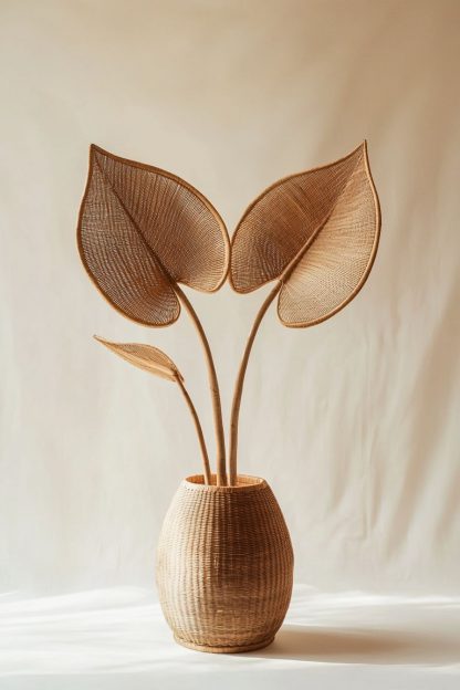 Vases, solid wood bouquets, living room decorations, dried flowers, Christmas atmosphere, New Year's dining table, modern and simple, small Nordic style - Image 7