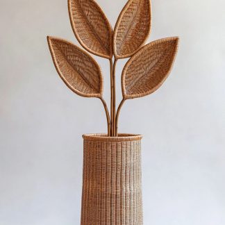 Nordic-style rattan leaf real flower living room tabletop and dining table decoration