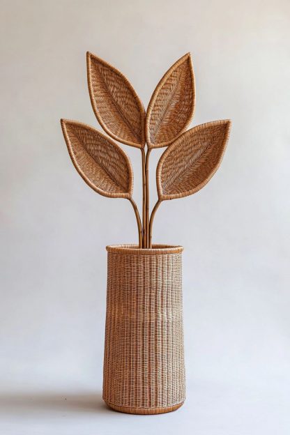 Nordic-style rattan leaf real flower living room tabletop and dining table decoration