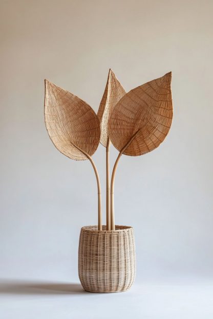 Nordic-style rattan leaf real flower living room tabletop and dining table decoration - Image 5