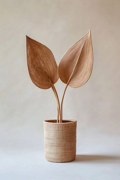 Nordic-style rattan leaf real flower living room tabletop and dining table decoration - Image 4