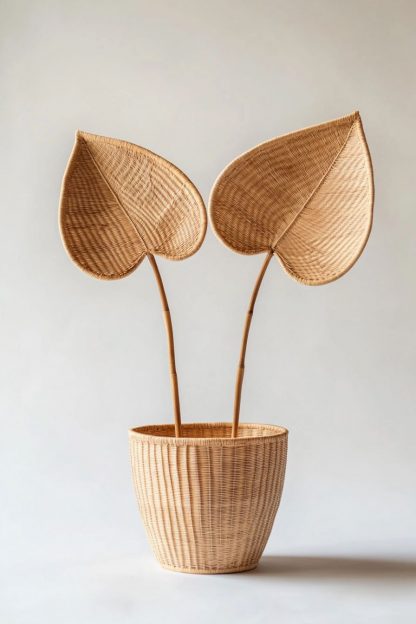 And leaf decorations are used for interior decoration of the living room dining table - Image 6
