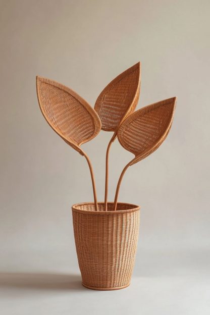 Nordic-style rattan leaf real flower bouquet for living room tabletop and dining table decoration - Image 9