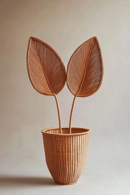 Nordic-style rattan leaf real flower bouquet for living room tabletop and dining table decoration - Image 8