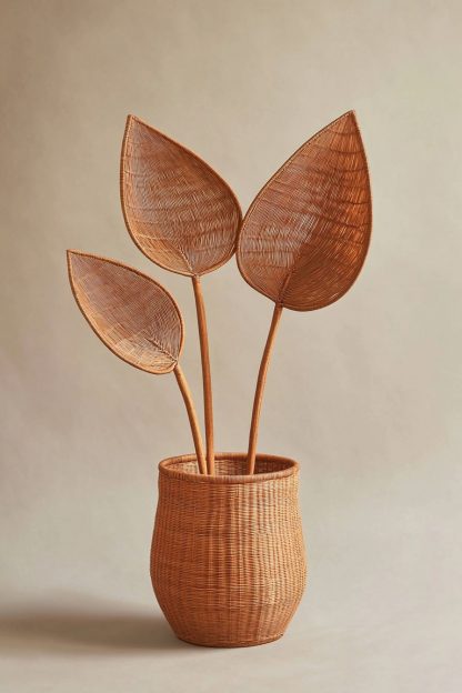 Nordic-style rattan leaf real flower bouquet for living room tabletop and dining table decoration - Image 6