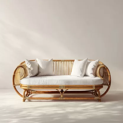 Outdoor sofa combination, casual rattan weaving, outdoor garden balcony, indoor living room, real rattan weaving sofa, hotel - Image 7