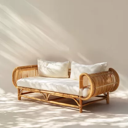 Outdoor sofa combination, casual rattan weaving, outdoor garden balcony, indoor living room, real rattan weaving sofa, hotel - Image 2