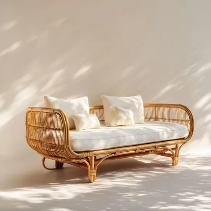 Outdoor sofa combination, casual rattan weaving, outdoor garden balcony, indoor living room, real rattan weaving sofa, hotel - Image 3