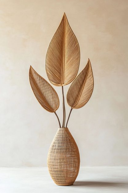 Wabi-sabi-style rattan decorative items for the living room, bedroom, study, homestay, tea room, and retro handcrafted art home decor - Image 7