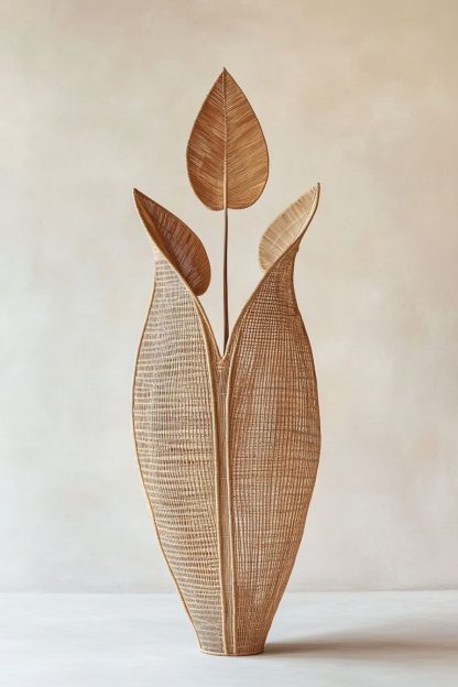 Wabi-sabi-style rattan decorative items for the living room, bedroom, study, homestay, tea room, and retro handcrafted art home decor - Image 6