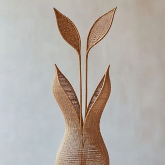 Rattan and bamboo woven baskets, vases, living room, entrance hall, dining table, modern decorative items, handicrafts