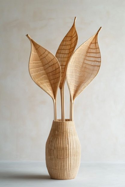 Nordic-style rattan leaf real flower bouquet for living room tabletop and dining table decoration - Image 4