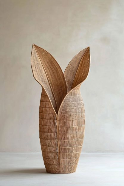 A Nordic minimalist style living room dining table vase decoration made of rattan fabric - Image 7