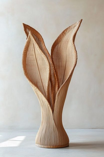 Rattan and bamboo woven baskets, vases, living room entrance, dining table decorations and ornaments - Image 2