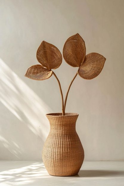 A beautiful decorative item that pairs with real flowers for the living room dining table