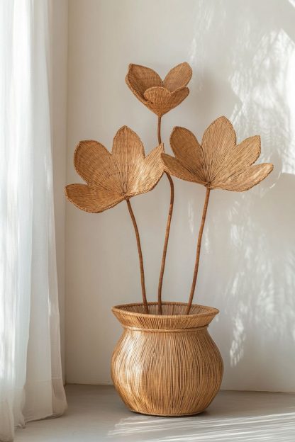 A modern and simple living room, a French retro dining table, a Nordic vase decoration, and a portable shopping basket for the entrance hall - Image 3