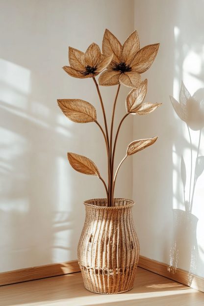 The Nordic-style real flower bouquet for the living room and dining table decoration creates a country-style home atmosphere